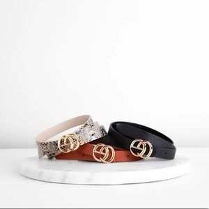 Windsor Double G Buckle Multi Belt Pack (3 Belts)